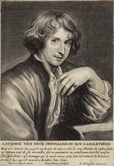 Retrato de sir anthony van dyck de Anthony van Dyck