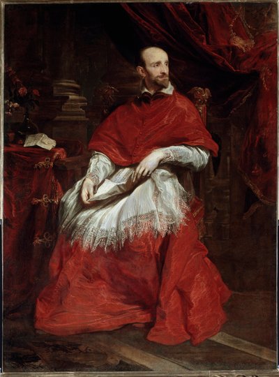 Retrato do Cardeal italiano e historiador Guido Bentivoglio de Anthony van Dyck
