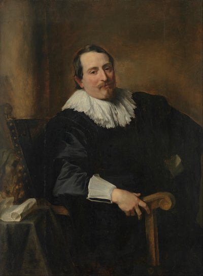 Retrato do pintor Theodor Rombouts de Anthony van Dyck