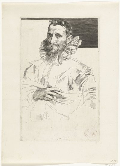 Retrato de Jan Brueghel, o Velho de Anthony van Dyck