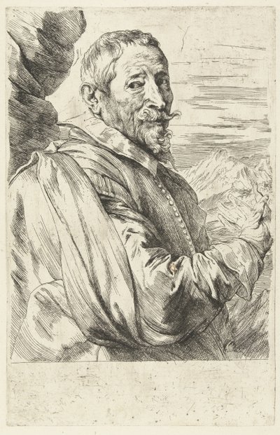 Retrato de Joos de Momper de Anthony van Dyck