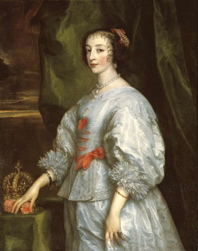 Rainha Henrietta Maria (1609-69) de Anthony van Dyck