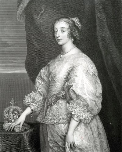 Rainha Henrietta Maria, 1851 de Anthony van Dyck