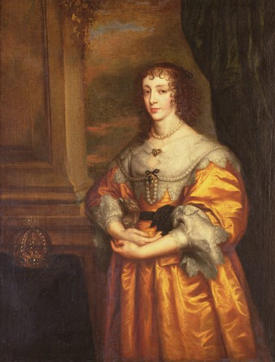 Rainha Henrietta Maria, c.1633 de Anthony van Dyck