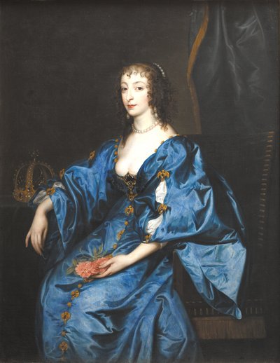 Rainha Henrietta Maria da Inglaterra de Anthony van Dyck