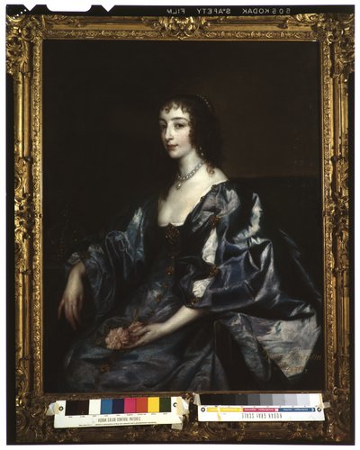 Rainha Henrietta Maria da Inglaterra, c.1636-38 de Anthony van Dyck