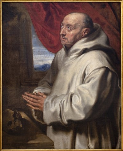 São Bruno (Bruno o Cartuxo, cerca de 1030-1101). Pintura por Antoine (Antoine ou Antoon ou Anton) Van Dyck (1599-1641), óleo sobre tela de Anthony van Dyck