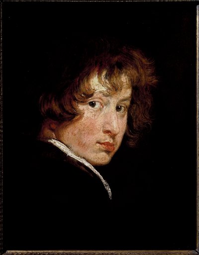 Auto-retrato, c.1614 (óleo sobre painel) de Anthony van Dyck