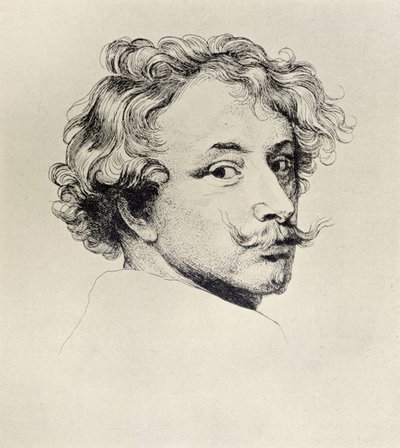 Auto-retrato, de "The Print-Collector&39;s Handbook", de Alfred Whitman, publicado por George Bell und Sons, 1901 de Anthony van Dyck