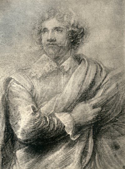 Estudo para a pintura do gravador, Peter De Jode the Younger, 1913. de Anthony van Dyck