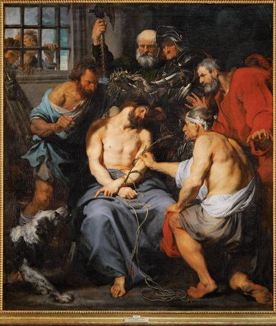 A Coroa de Espinhos (pintura sobre tela) de Anthony van Dyck