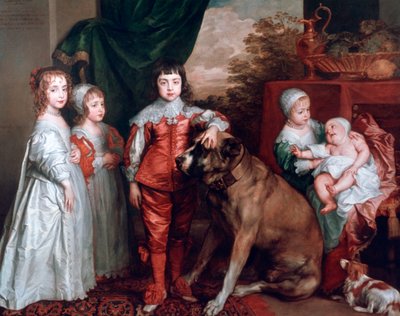 Os cinco filhos mais velhos de Carlos I, 1637. de Anthony van Dyck