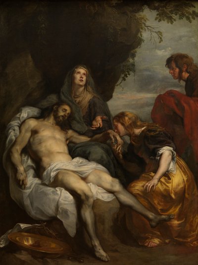 The Lamentation over the Dead Christ, c.1629 (óleo sobre tela) de Anthony van Dyck