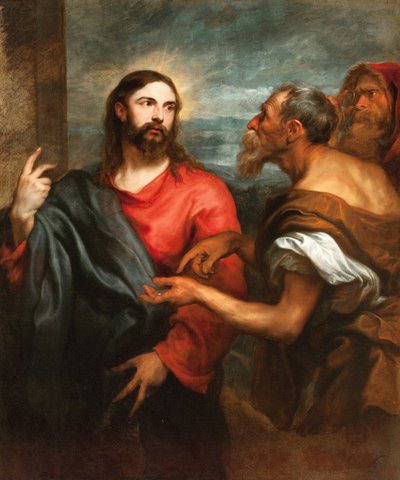The Tribute Money - Dyck, Sir Anthonis, van (1599-1641) - ca 1625 - Óleo sobre tela - 147x135 - Musei di Strada Nuova, Génova de Anthony van Dyck