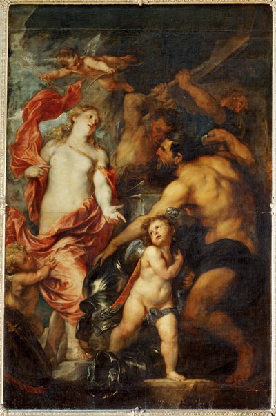 Vénus pede armas a Voulcain para Enee ... de Anthony van Dyck