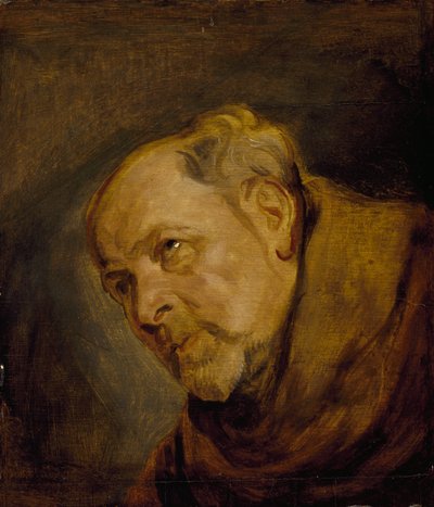 Chefe de um Monge (Jan Malderus, Bispo de Antuérpia, como São Bonaventura) de Anthony van Dyck