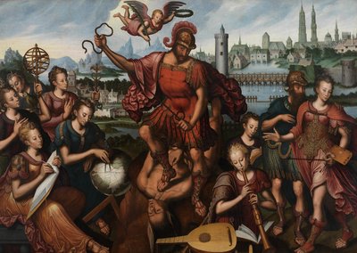 Marte, rodeado pelas Artes e Ciências, conquista a Ignorância de Anthuenis (1536 1613) Claeissins or Claeissens