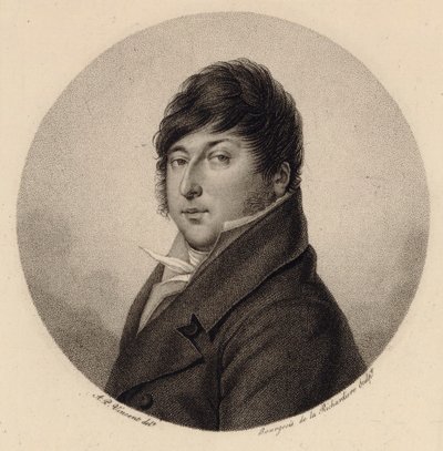 Retrato do compositor Rodolphe Kreutzer 1766-1831. de Antoine Achille Bourgeois de La Richardiere