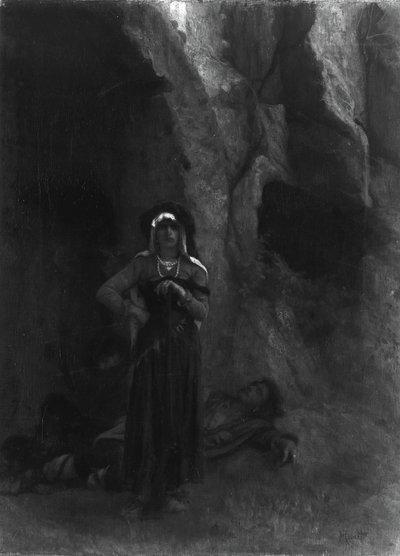 Em Guarda, 186070. de Antoine Auguste Ernest Hebert