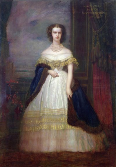 Marie-Clotilde Therese Louise (1843-1911) Princesa de Saboia, 1860 de Antoine Auguste Ernest Herbert or Hebert
