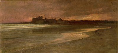 Nettuno, noite na praia de Antoine Auguste Ernest Herbert or Hebert