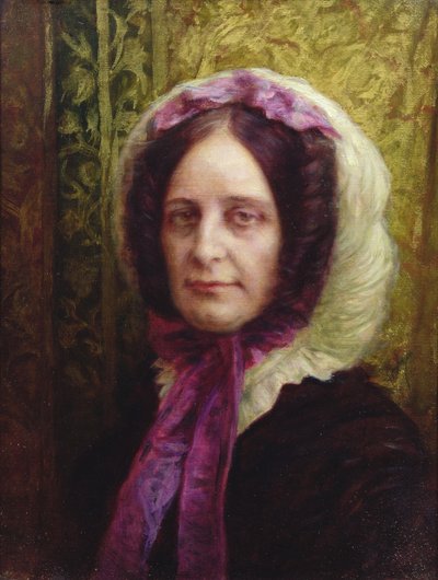 Retrato da baronesa de Villeguy de Antoine Auguste Ernest Herbert or Hebert