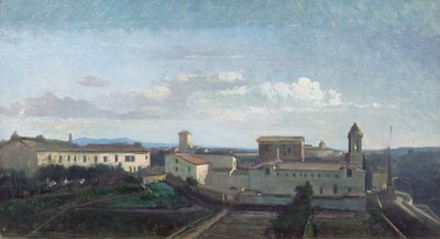 Roma, a Igreja da Trinità dei Monti de Antoine Auguste Ernest Herbert or Hebert