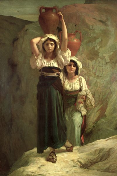 As meninas de Alvito, 1855 de Antoine Auguste Ernest Herbert or Hebert