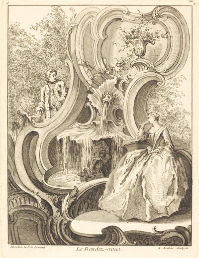 O encontro, 1736. de Antoine Aveline
