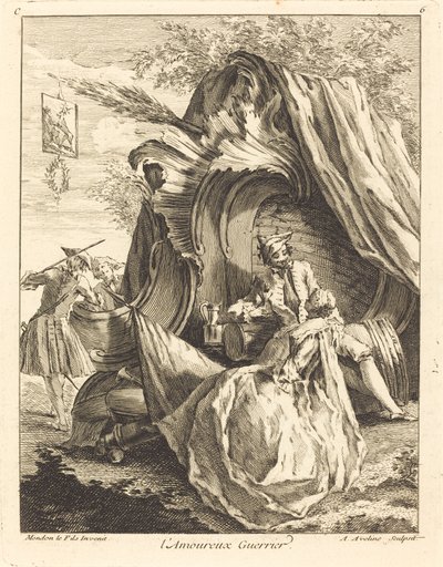 O Amante Guerreiro, 1736. de Antoine Aveline