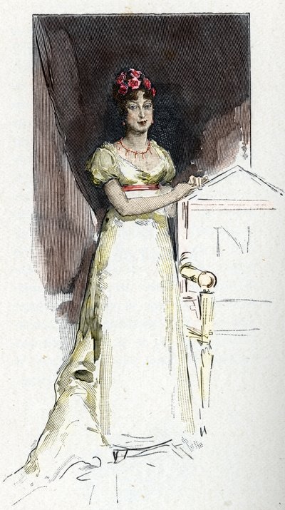 Retrato da Impressora Marie Louise da Áustria (Marie-Louise) de Antoine Calbet