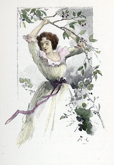 Retrato da jovem Caroline de Colombier,c. 1785 (impressão) de Antoine Calbet