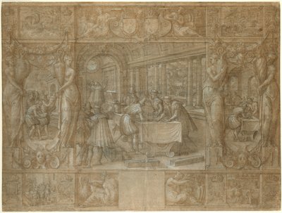 Casamento de Henrique II e Catarina de Médicis, O dote de Antoine Caron