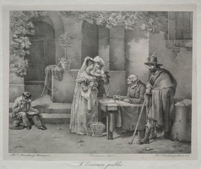 O Escritor Público de Antoine Cécile Hortense Haudebourt Lescot