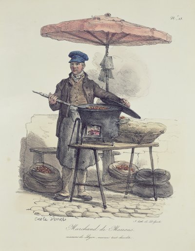 Vendedor de castanhas de Antoine Charles Horace Vernet
