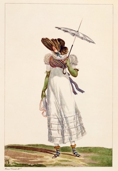 Um vestido de verão feminino, 1779 de Antoine Charles Horace Vernet