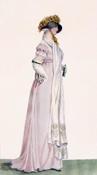 Vestido Ladies Promenade, ilustração de &39;Journal des Dames e des Modes&39;, 1804 de Antoine Charles Horace Vernet