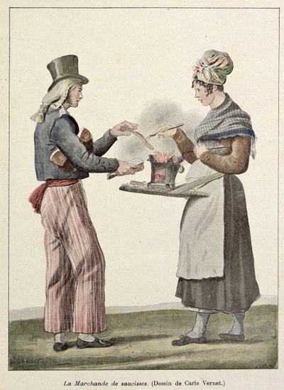 O vendedor de salsicha de Antoine Charles Horace Vernet