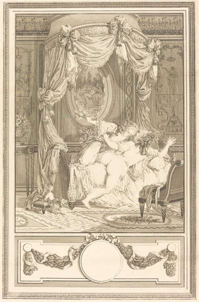 La raclee avec des roses (The Thrashing with Roses) de Antoine Cosme Giraud after Antoine Borel