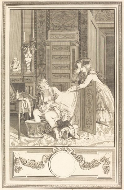 Le bain des pieds (O Banho de Pés) de Antoine Cosme Giraud after Antoine Borel