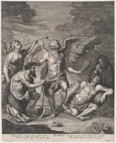 Tempo coroando o emprego e punindo a ociosidade, ca. 1650-77. de Antoine Couchet