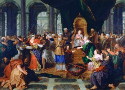 Athaliah expulso do templo, pintado antes de 1697 de Antoine Coypel