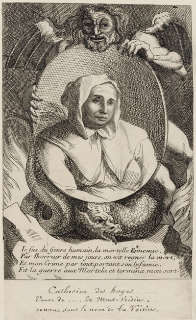 Catherine Deshayes (Monvoisin, conhecida como "La Voisin") 1680 de Antoine Coypel