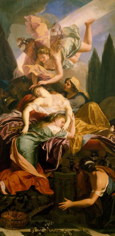 A Morte de Dido de Antoine Coypel