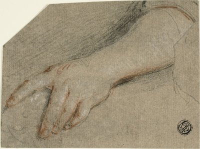 Apontar a mão e o antebraço de Antoine Coypel