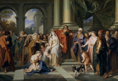 Susannah acusada de adultério, 1695-1696 de Antoine Coypel