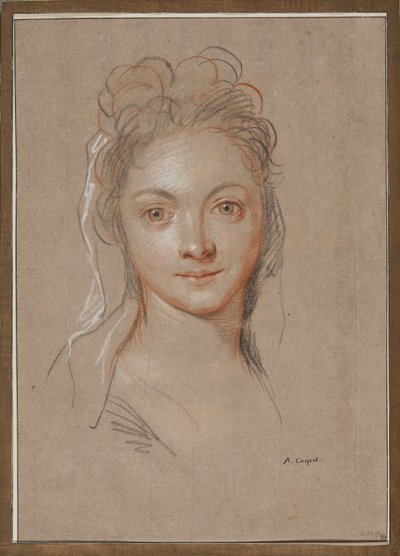 Jovem mulher de frente de Antoine Coypel