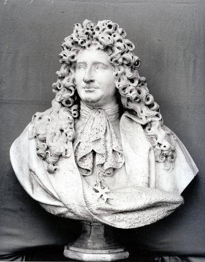 Busto de Jules Hardouin Mansart (1646-1708) 1698 (mármore) de Antoine Coysevox