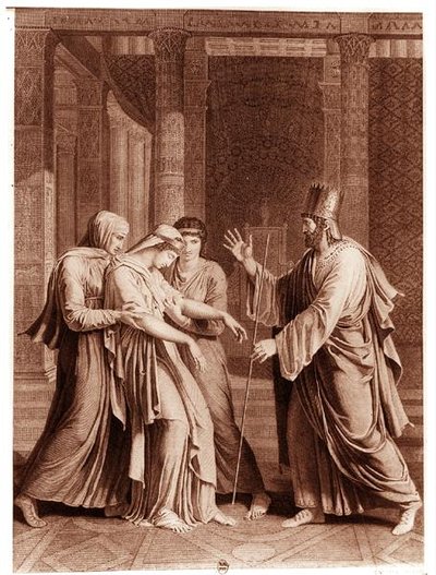 Esther Antes de Assuerus, ilustração de 