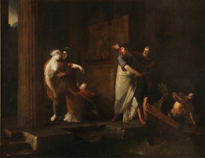 A despedida de Brutus e Portia, 1799 de Antoine Dubost